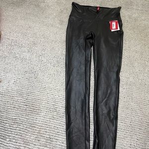 Faux leather leggings